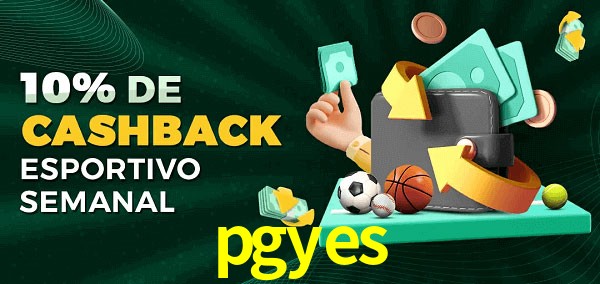 10% de bônus de cashback na pgyes